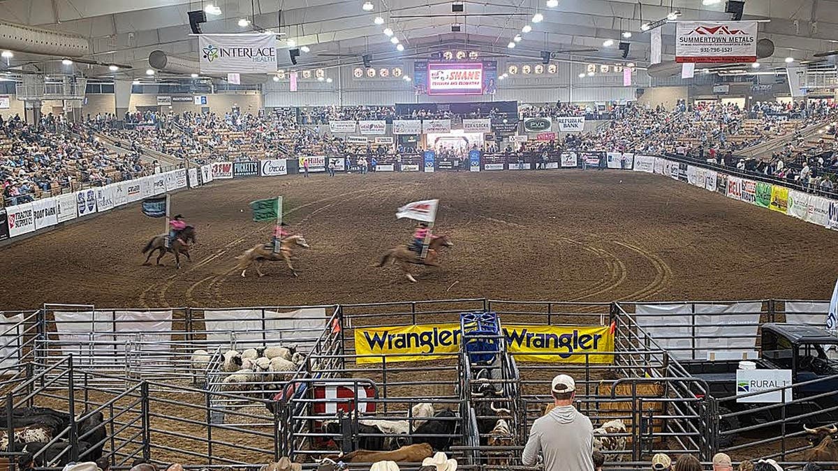 A view of the Franklin Noon Rotary Club's rodeo.