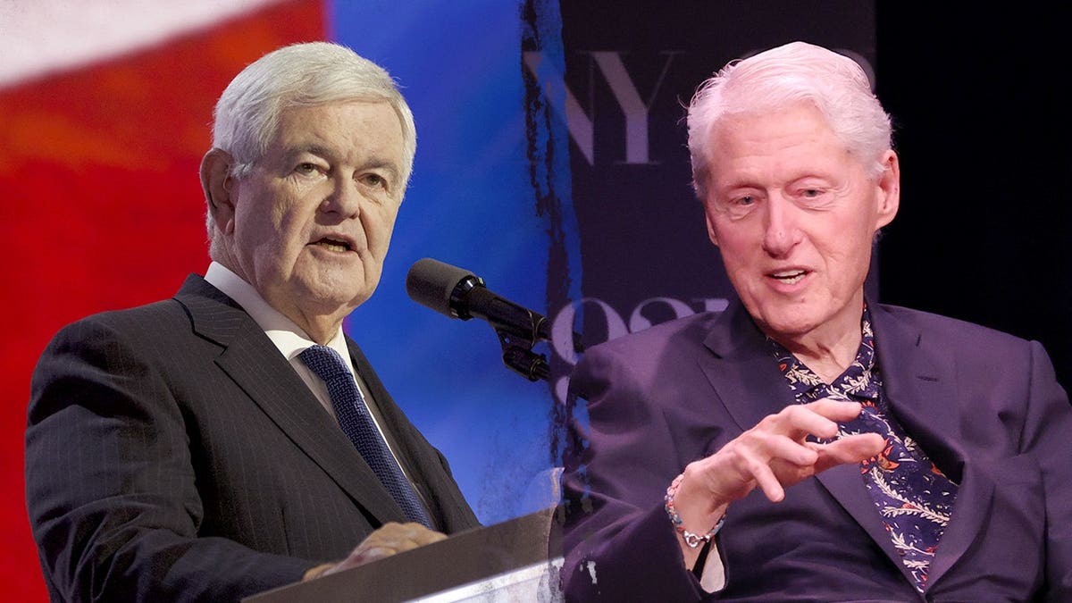 Newt Gingrich and Bill Clinton