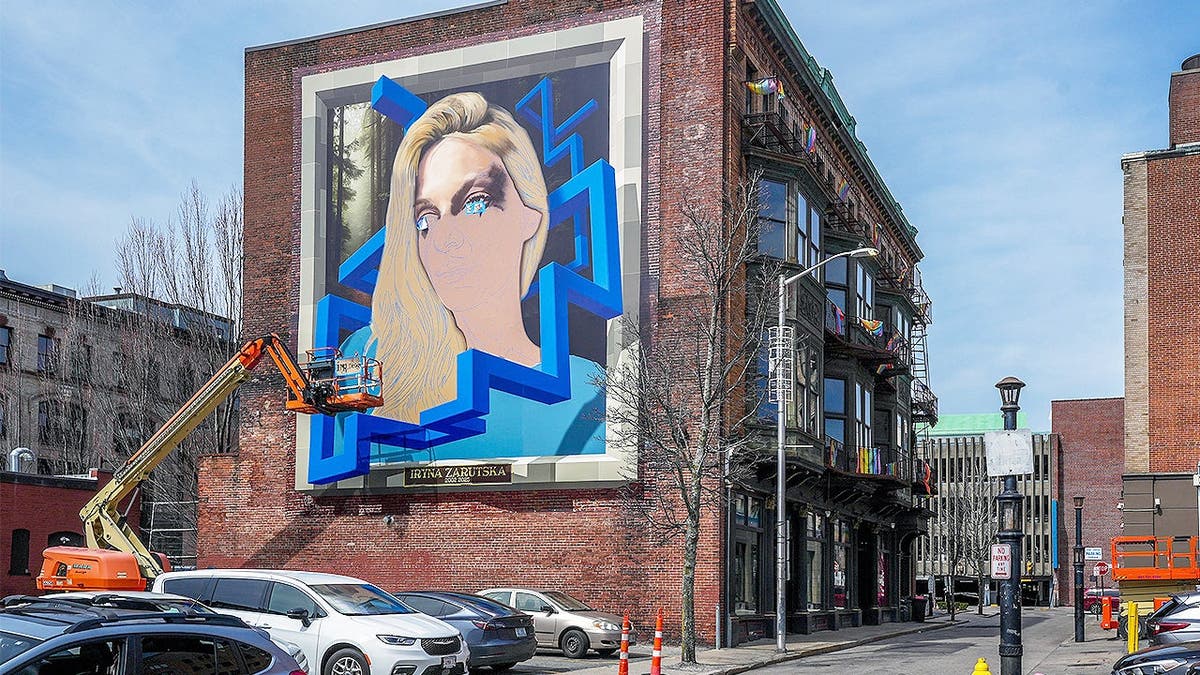 The unfinished mural of Iryna Zarutska