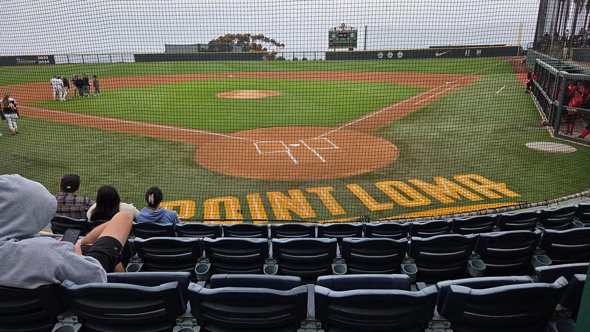 Jim T in San Diego at a college baseball game