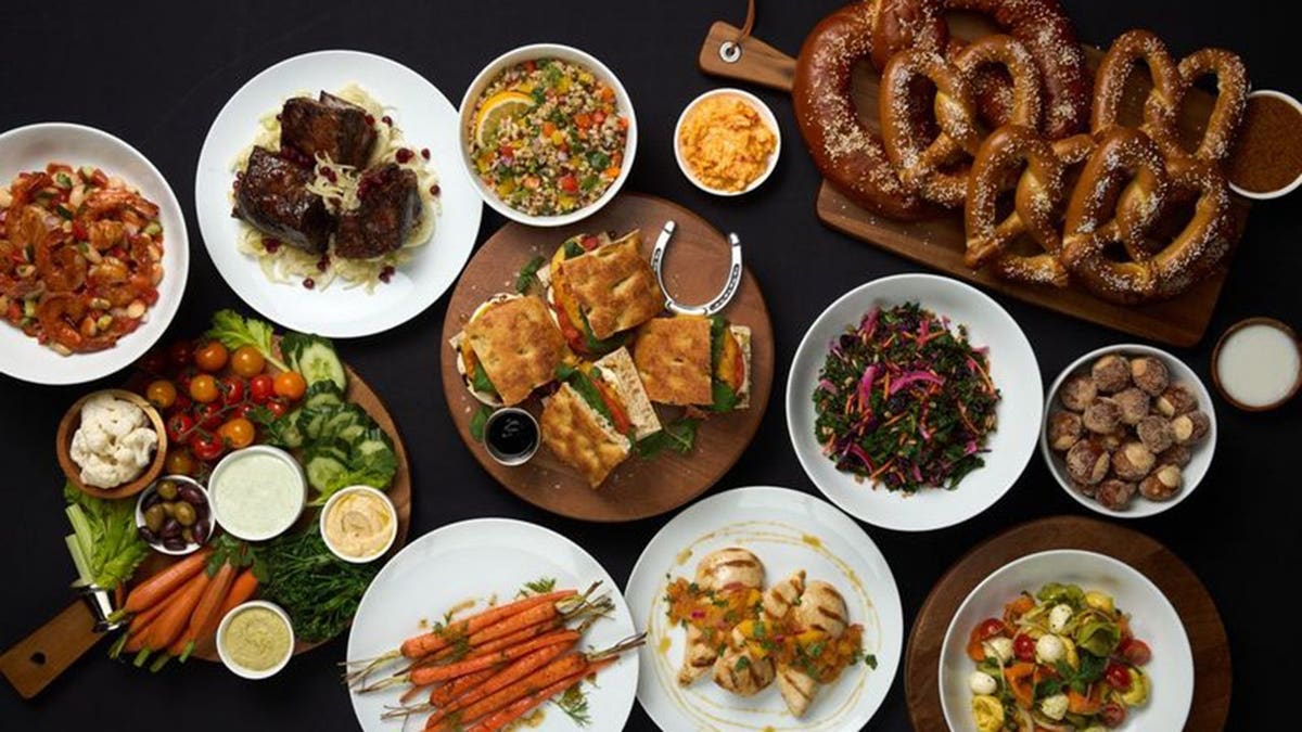 This is a bird's eye view of the menu items at the 2026 Kentucky Derby.