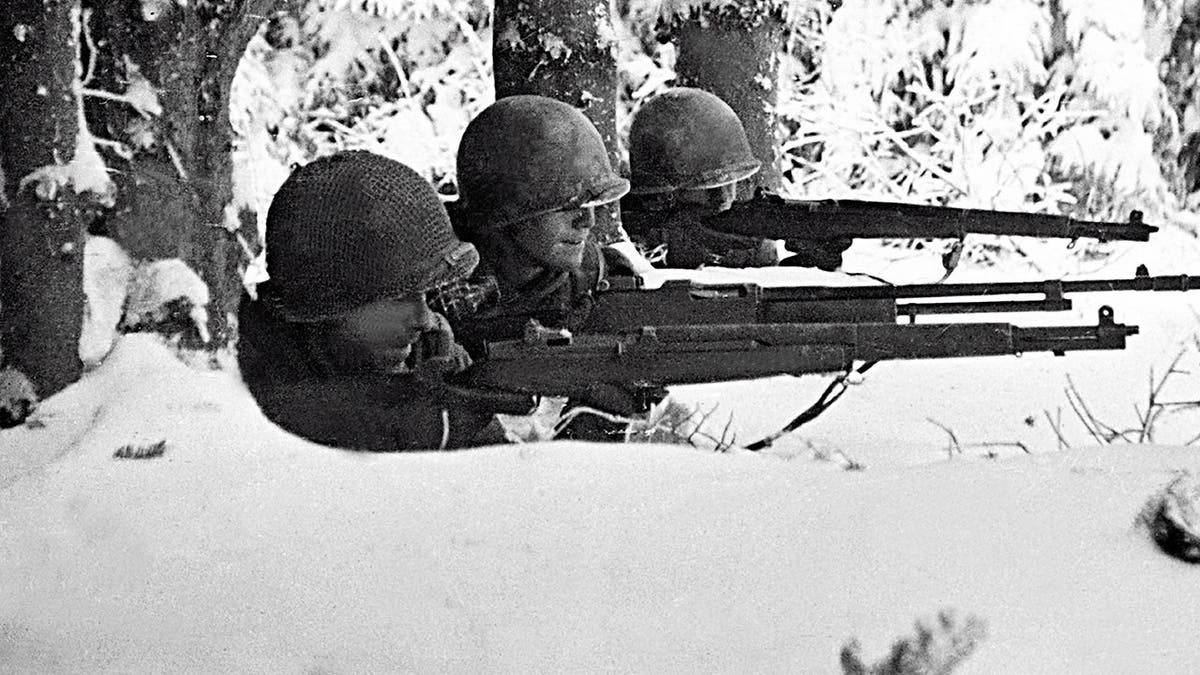 American soldiers in the Battle of the Bulge