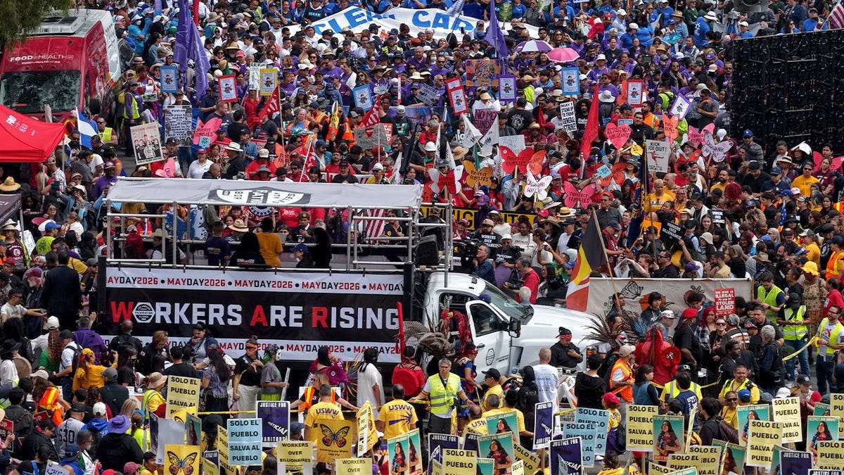 May Day protest in Los Angeles