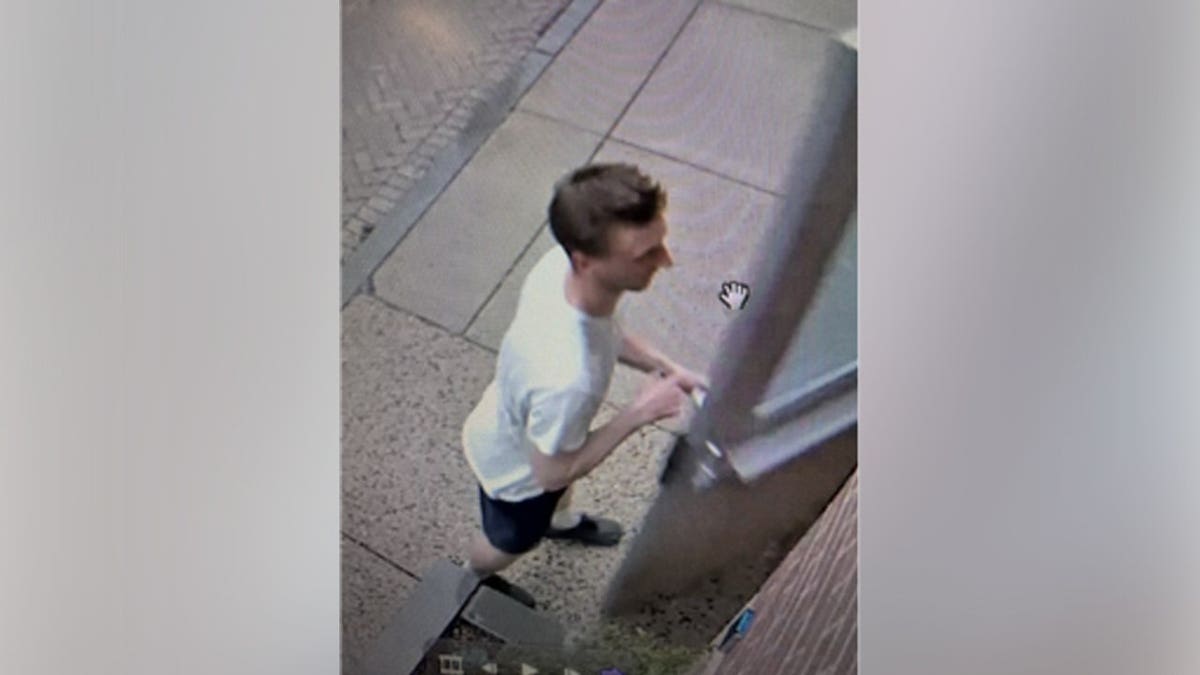 Man on survellance camera