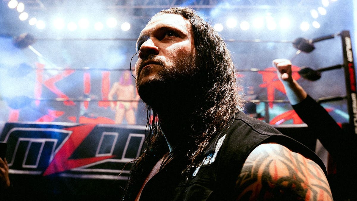 Killer Kross looks at the crowd