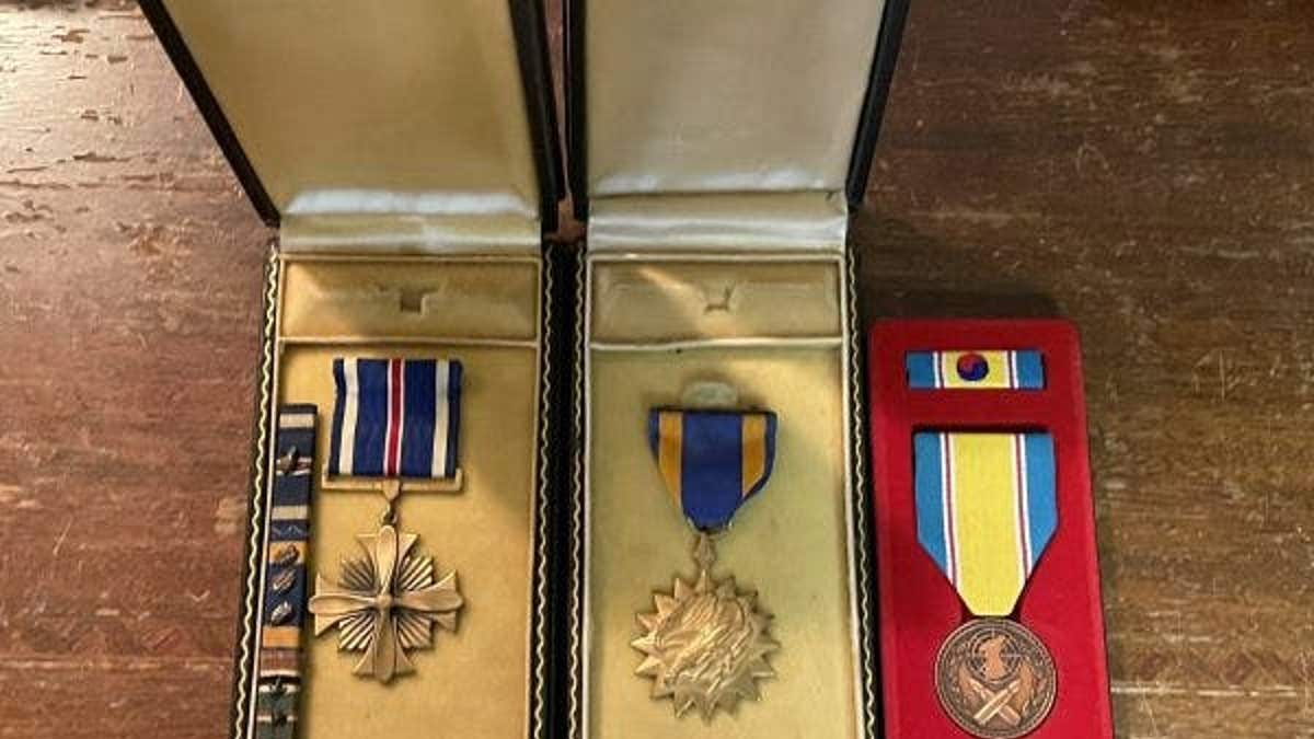 Medals belonging to Connie Guilfoyle.