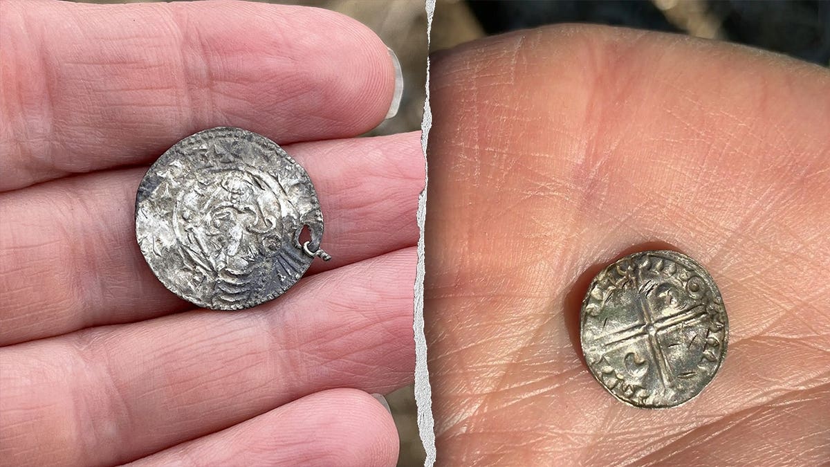Hands holding coins