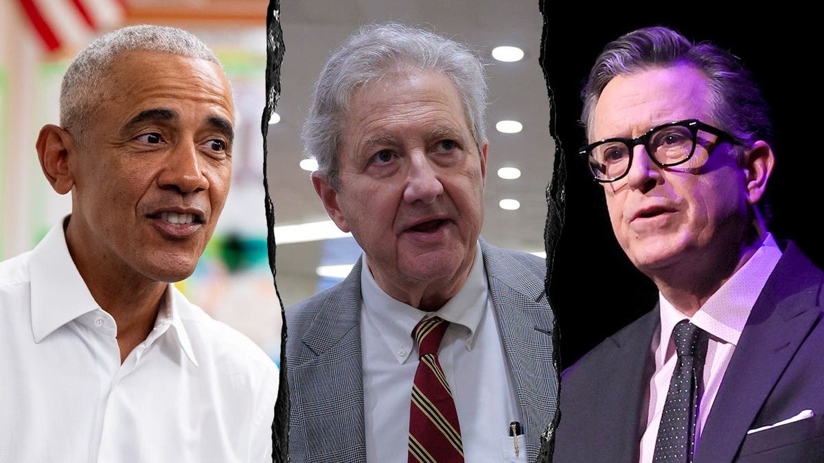Obama, Kennedy, Colbert