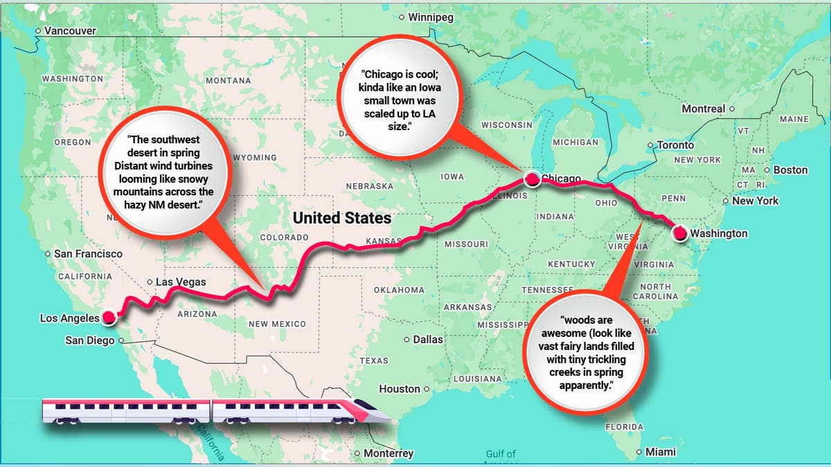 Cole Allen train map