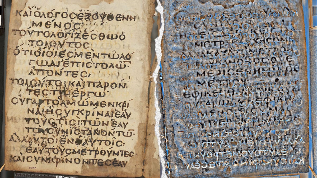 Image of ancient manuscripts through modern imaging technology