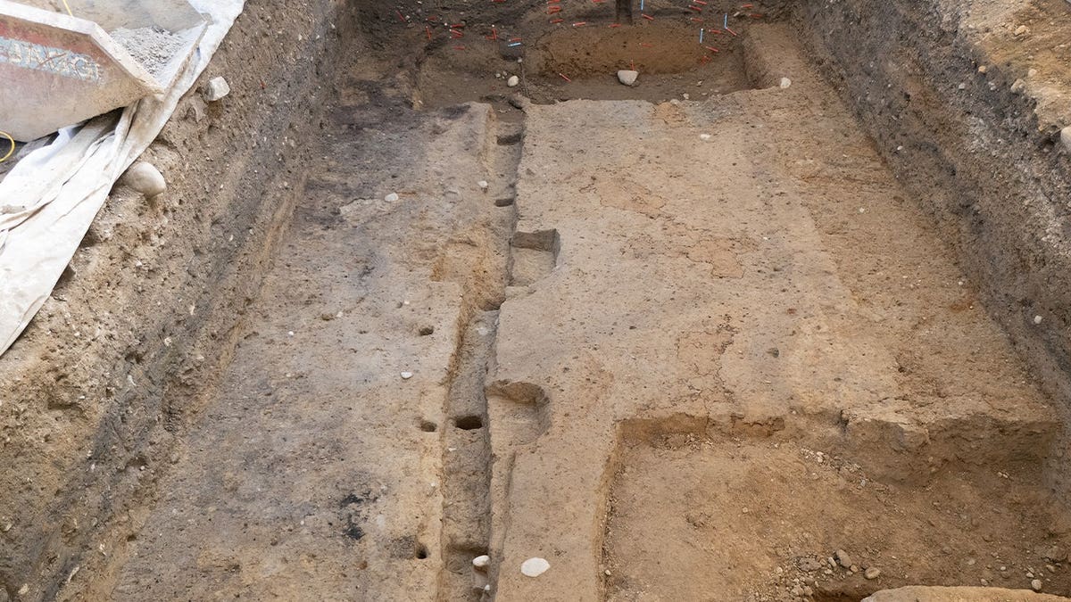 Dirt pit where ancient Roman bread was excavated