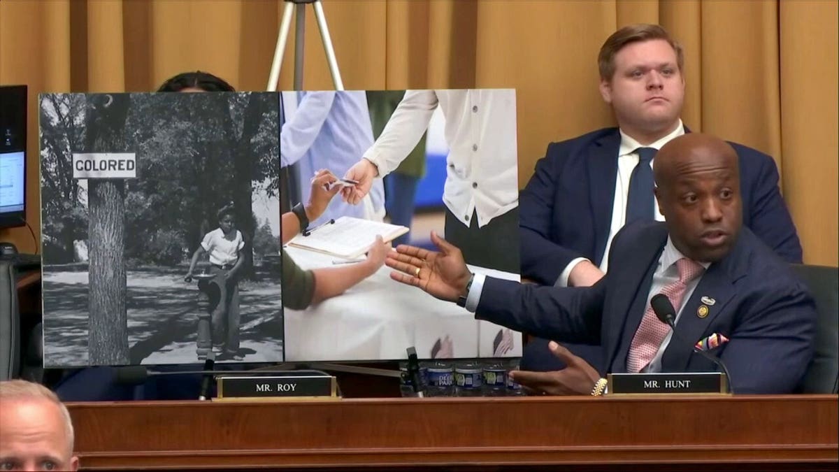 Jim Crow poster with Wesley Hunt