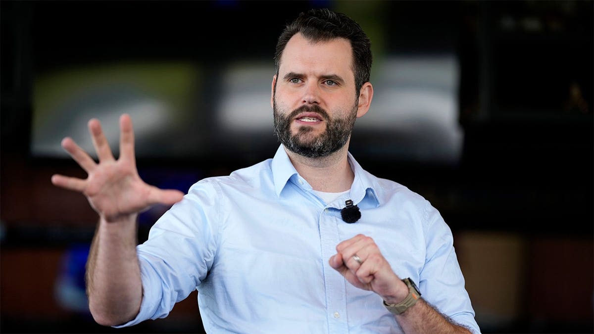 Iowa state Sen. Zach Wahls campaigns for the Democratic nomination for U.S. Senate