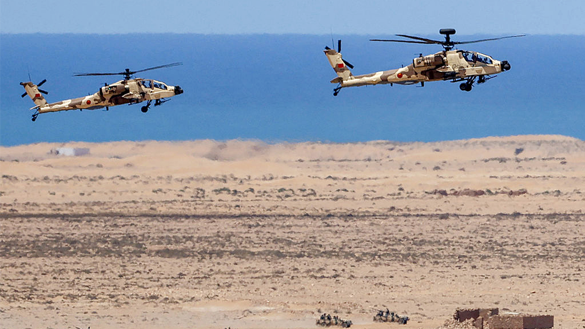 Helicópteros Apache marroquinos