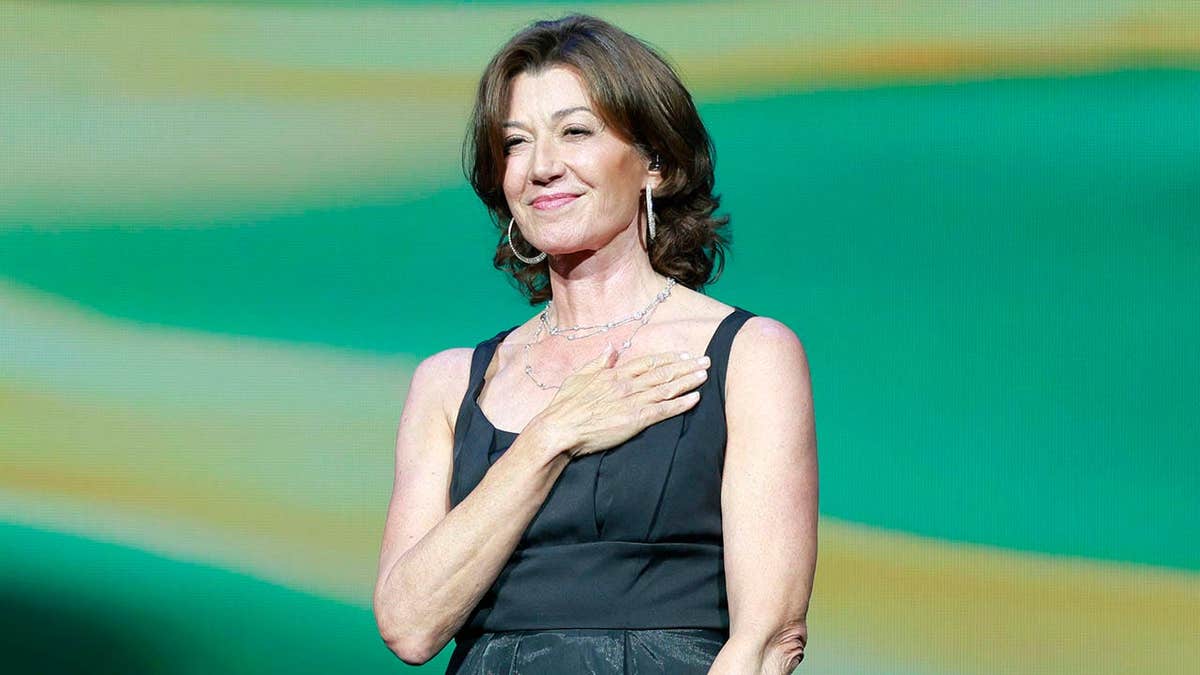 Amy Grant speaking onstage at the Academy of Country Music Honors in Nashville