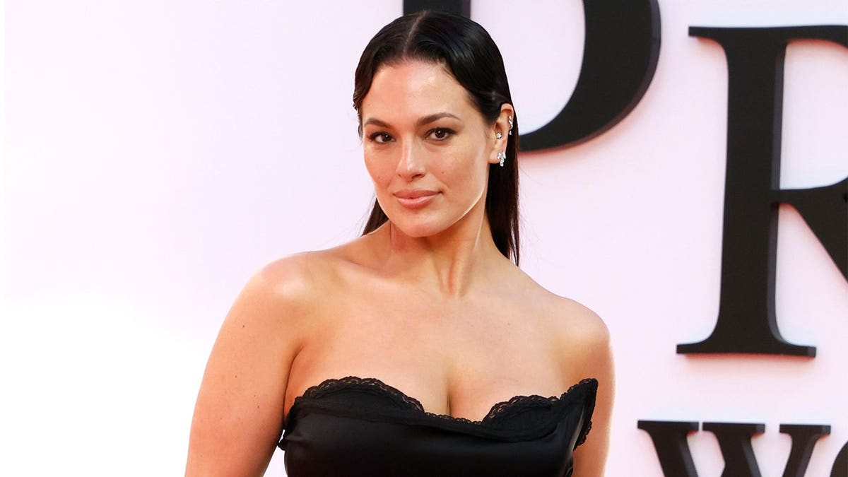 Ashley Graham smiles on red carpet