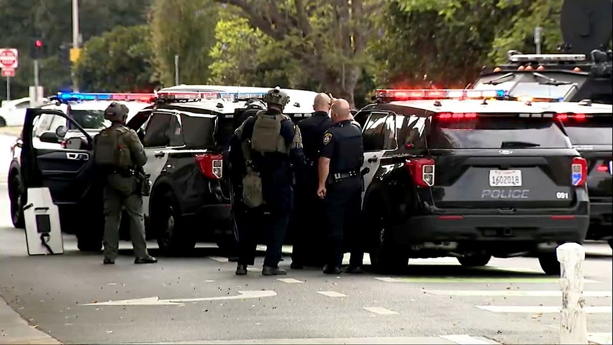 Authorities responding to a rideshare hostage incident in Beverly Hills