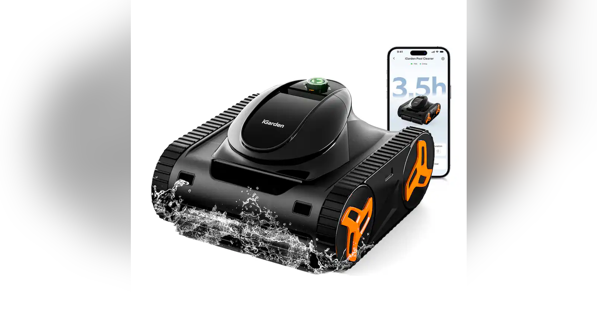 This robotic cleaner uses 3D navigation to clean your pool on its own.