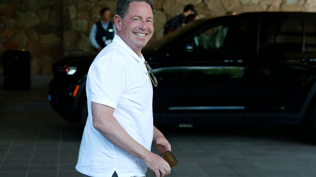 Former CEO of Activision Blizzard Bobby Kotick arriving at Sun Valley lodge