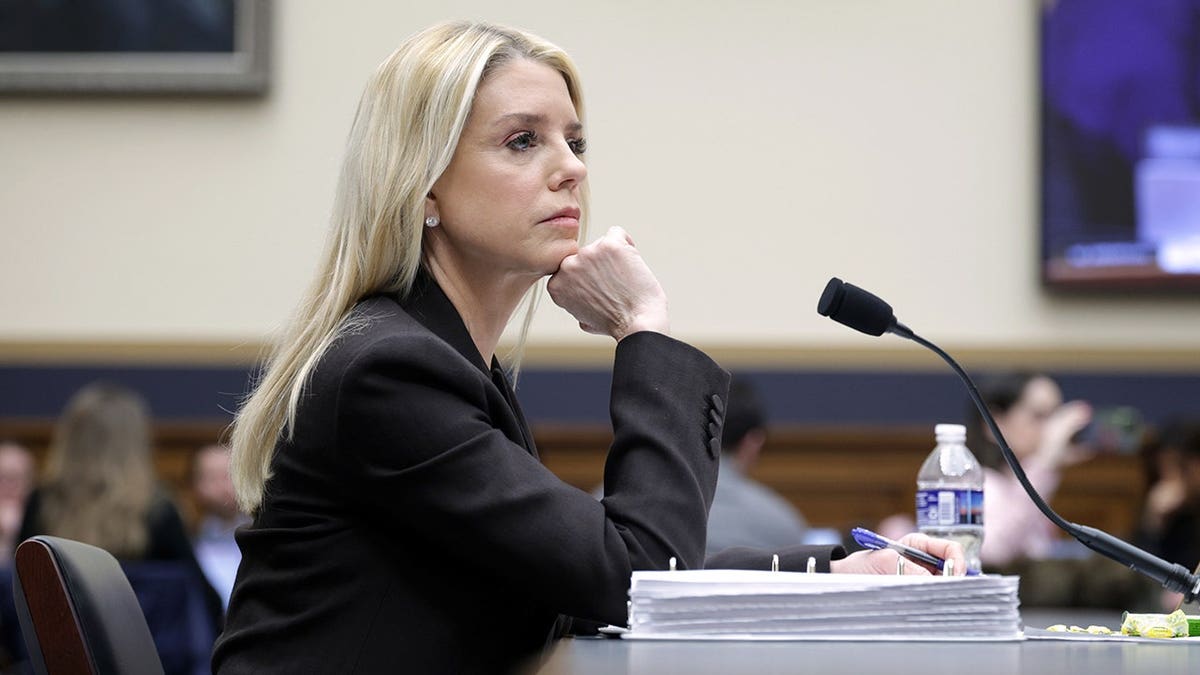 Then-Attorney General Pam Bondi in February 2026