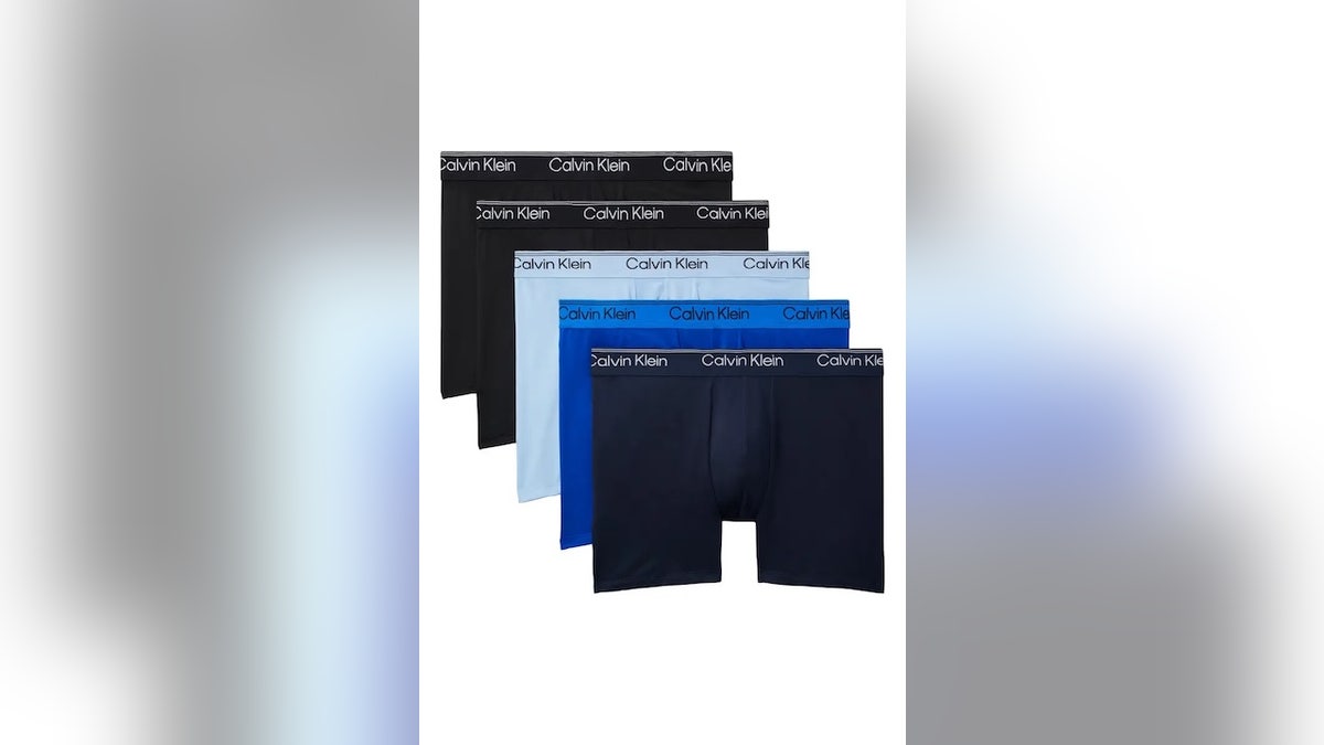 Upgrade your underwear drawer with this five-pack of Calvins.