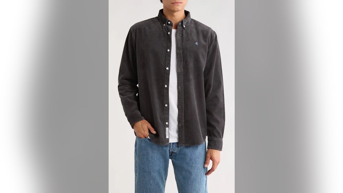 This corduroy shirt feels worn-in from the first wear. 