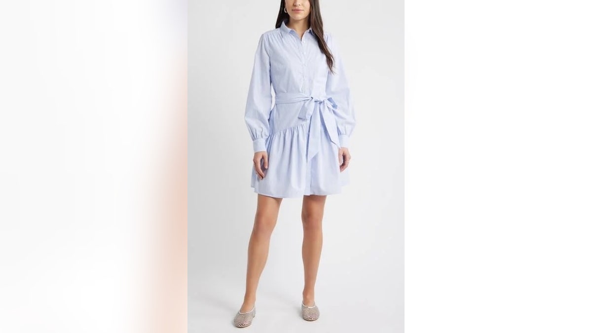 This shirt dress works for almost any situation.