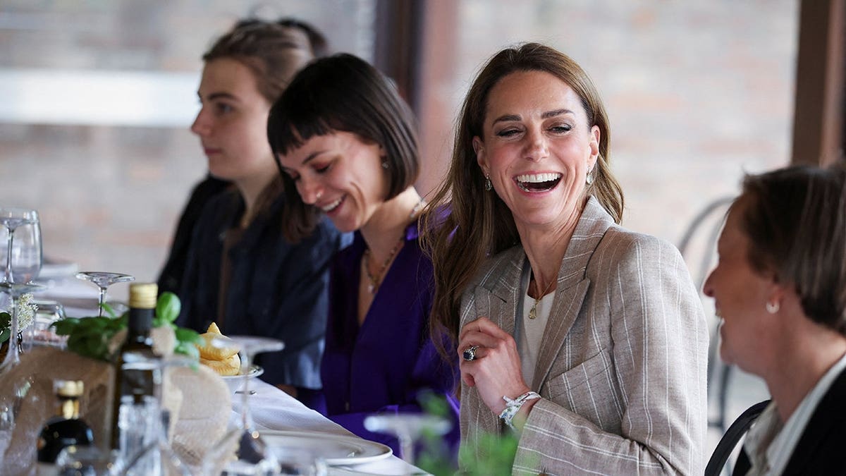 Catherine Princess of Wales attending lunch at rural Agriturismo Al Vigneto in Felino Italy