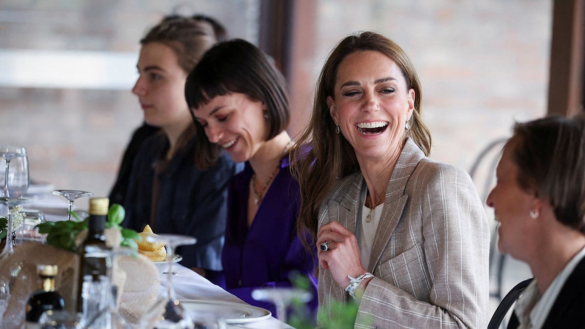 Catherine Princess of Wales attending lunch at rural Agriturismo Al Vigneto in Felino Italy