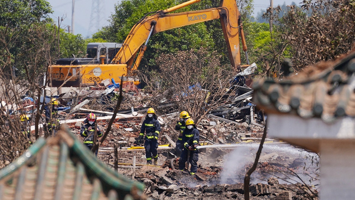 Firefighters respond to China fireworks factory explosion