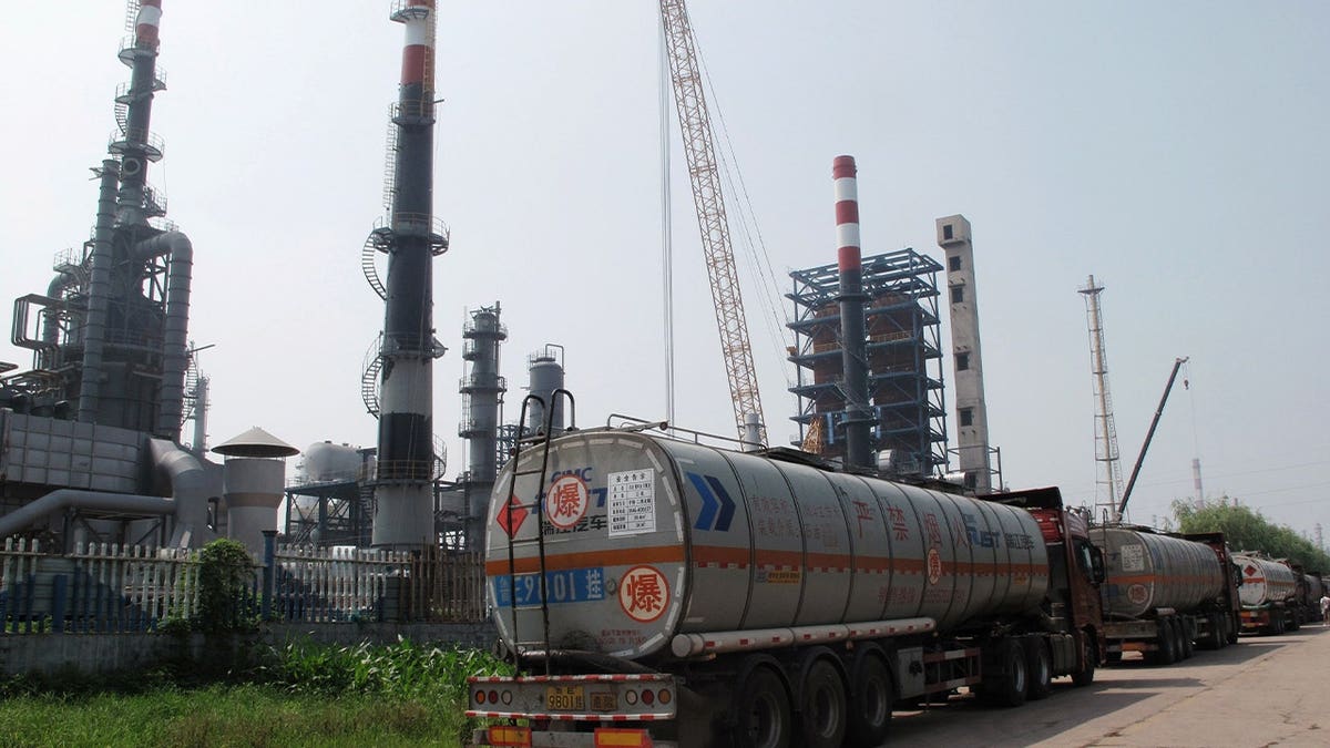 Shandong Haiyou Petrochemical Group's refinery is seen in Ju County, Shandong Province, China