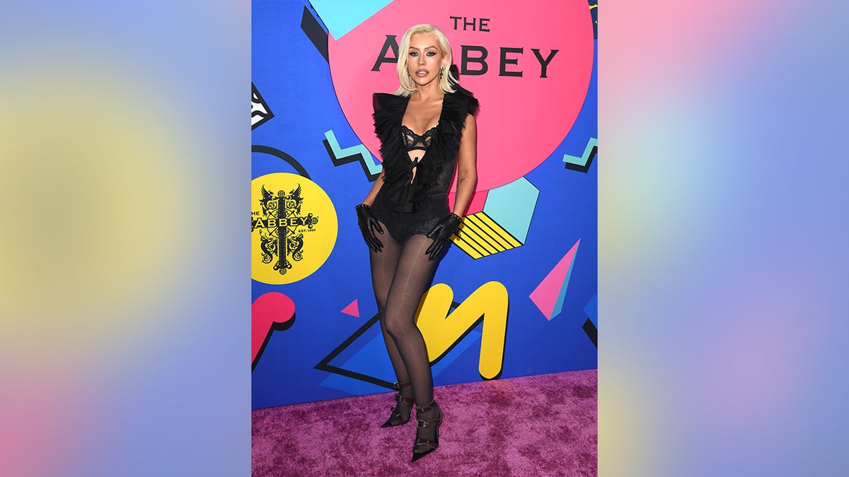 Christina Aguilera at the 35th anniversary of The Abbey celebration in West Hollywood in May 2026.