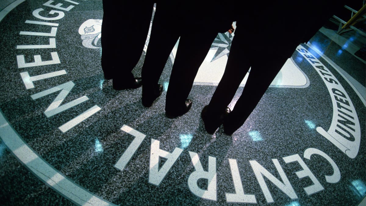 CIA symbol displayed on the floor of CIA headquarters in Langley Virginia