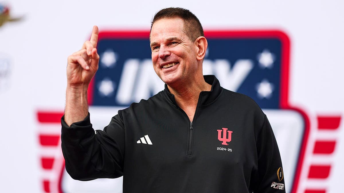 Indiana University football coach Curt Cignetti attending Indianapolis 500 at Indianapolis Motor Speedway