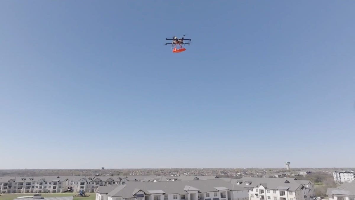Um drone voando