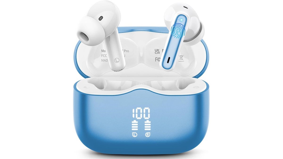Block out noise and enjoy rich sound with these wireless earbuds.