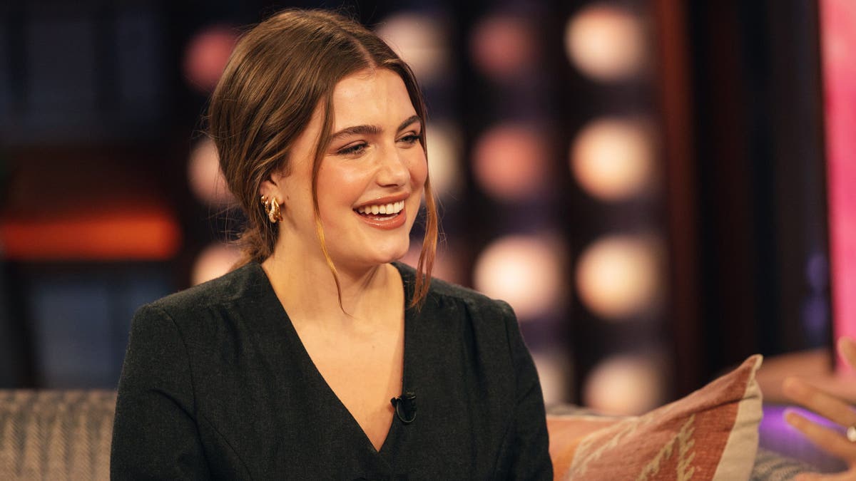 Ella Bright smiling on the set of The Kelly Clarkson Show