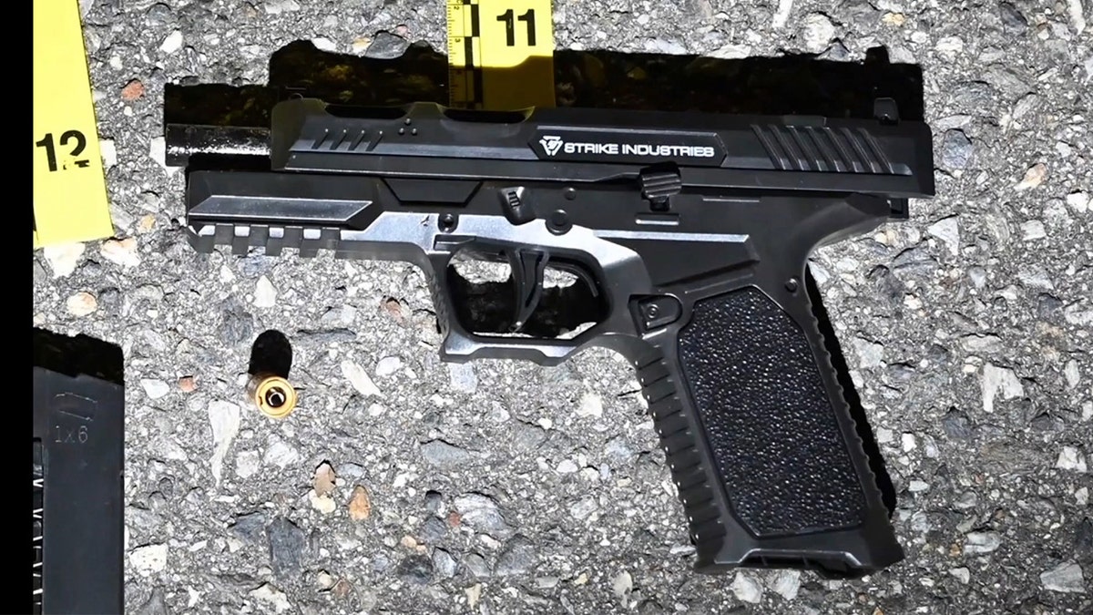 replica firearm recovered from country   with grounds  markers