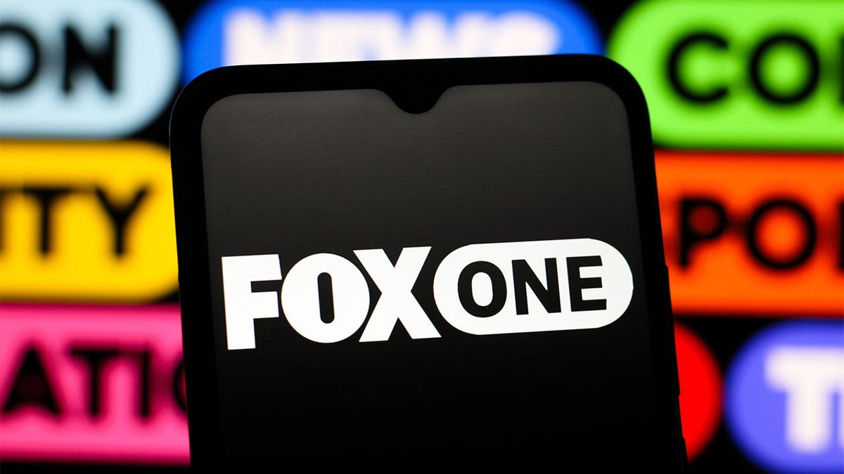 The FOX One logo displayed on a smartphone screen.
