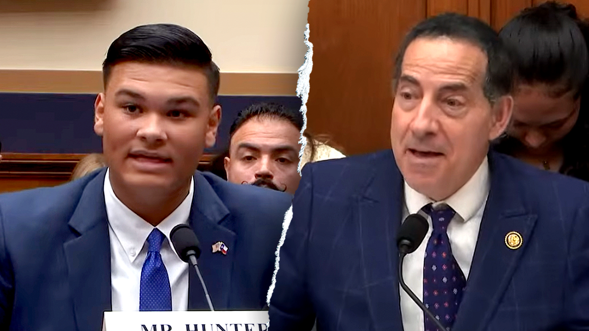 Marco Hunter-Lopez and Rep. Jamie Raskin, D-Md. speaking