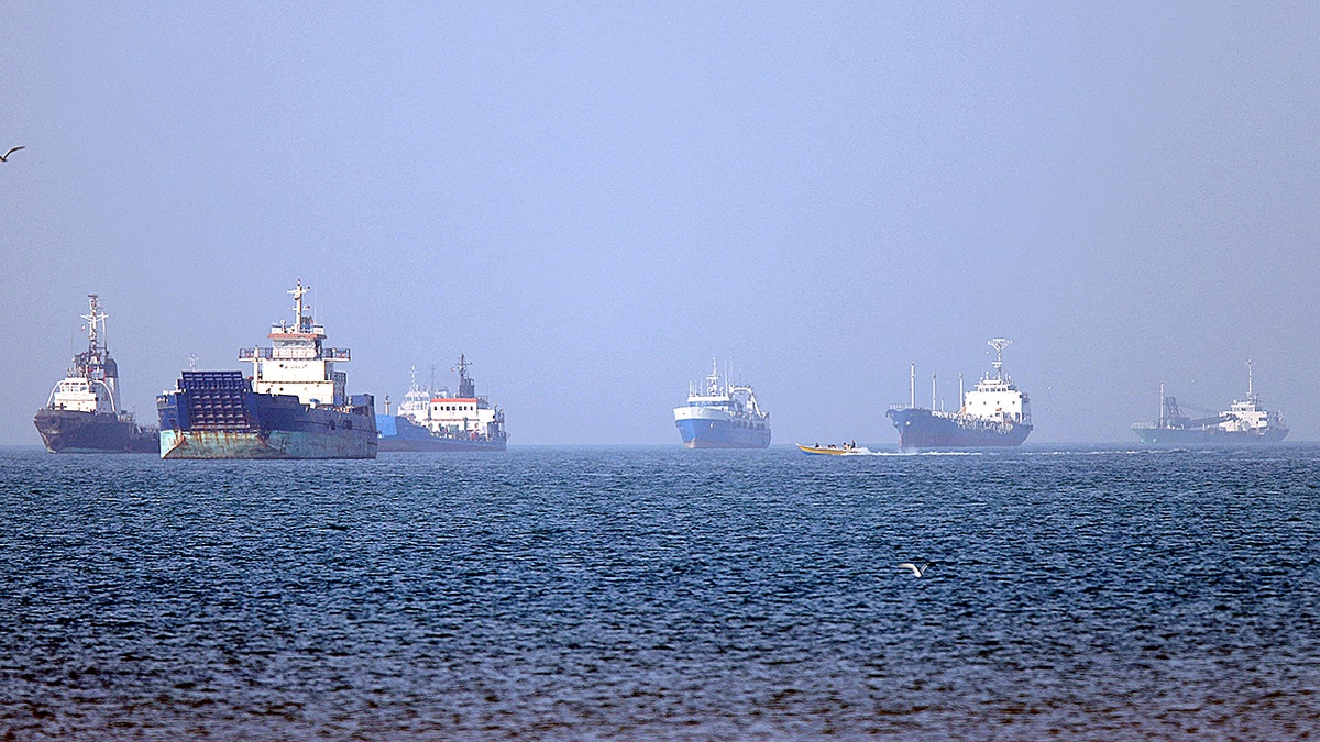 Ships anchored successful  the Strait of Hormuz disconnected  Bandar Abbas successful  confederate  Iran
