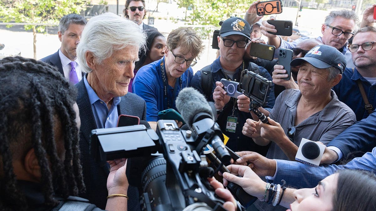 Keith Morrison speaking at United States Courthouse in Los Angeles