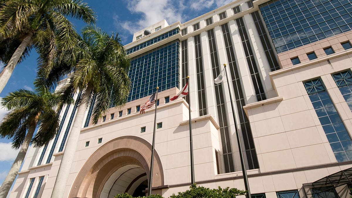 Exterior presumption of the courthouse successful West Palm Beach, Florida
