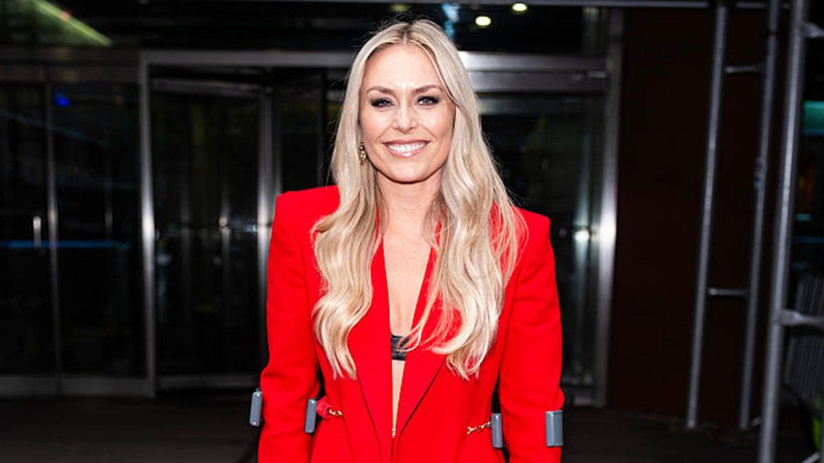 Lindsey Vonn walking in Midtown New York City