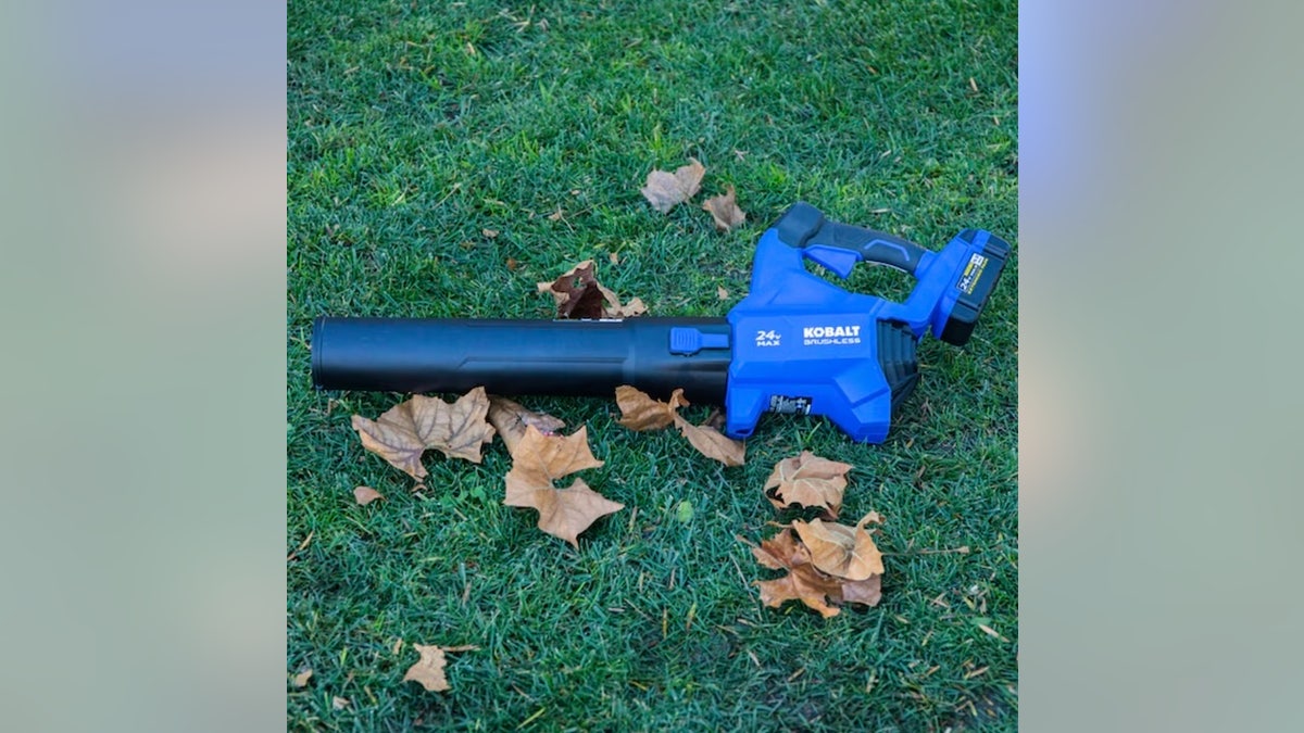 The Kobalt lead blower helps tackle seasonal yard work with ease.