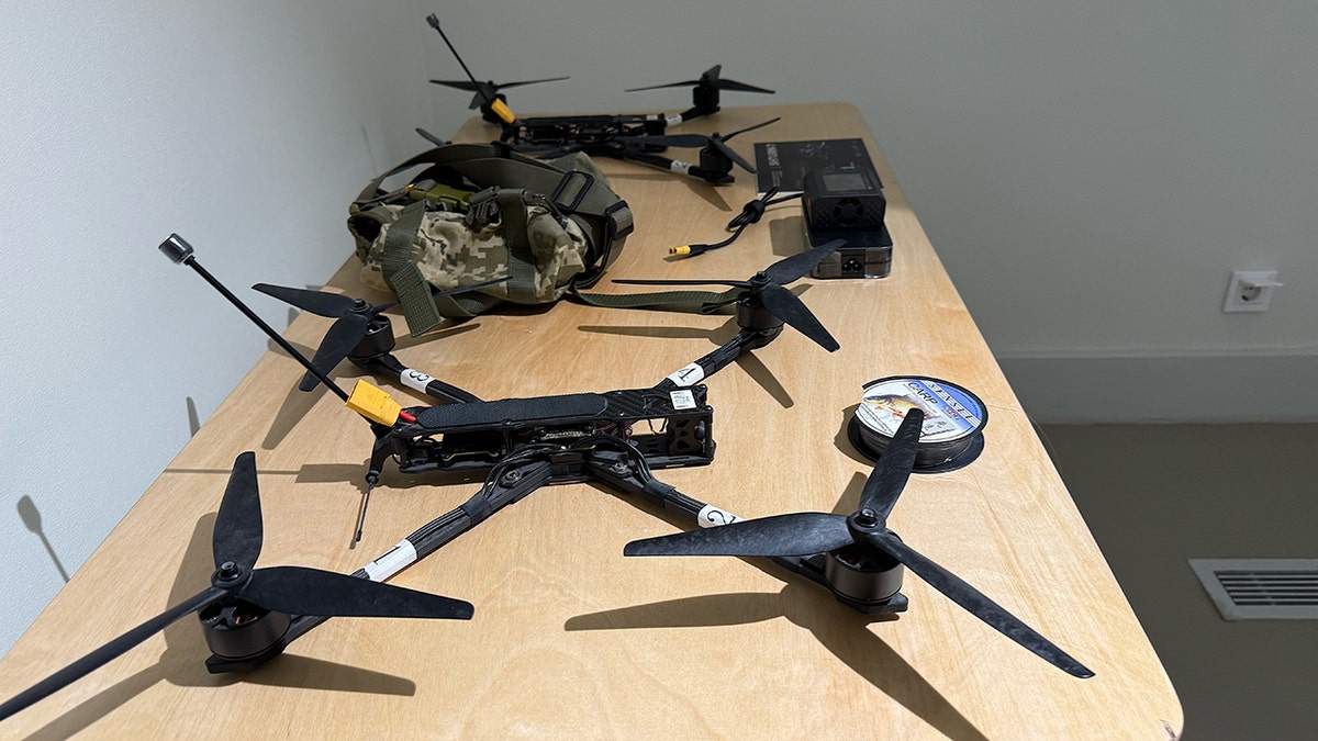 Drones displayed in Ukraine