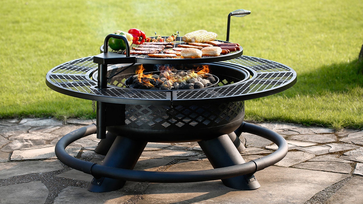 Cook while enjoying your fire.