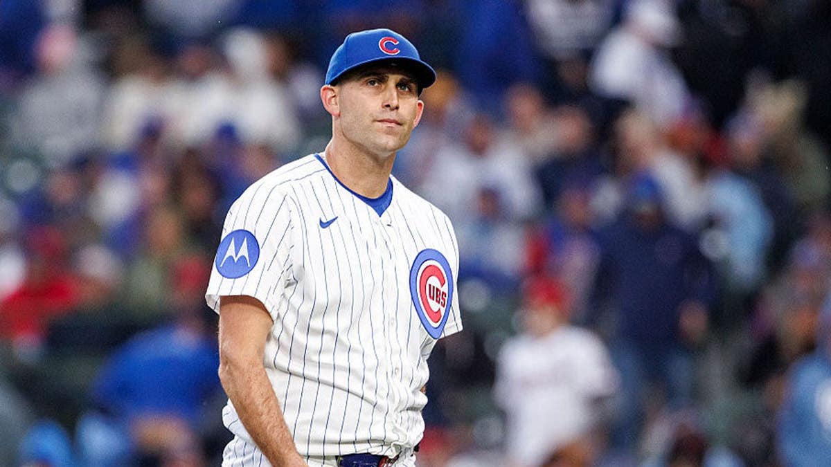 matthew boyd leaving the mound for the chicago cubs