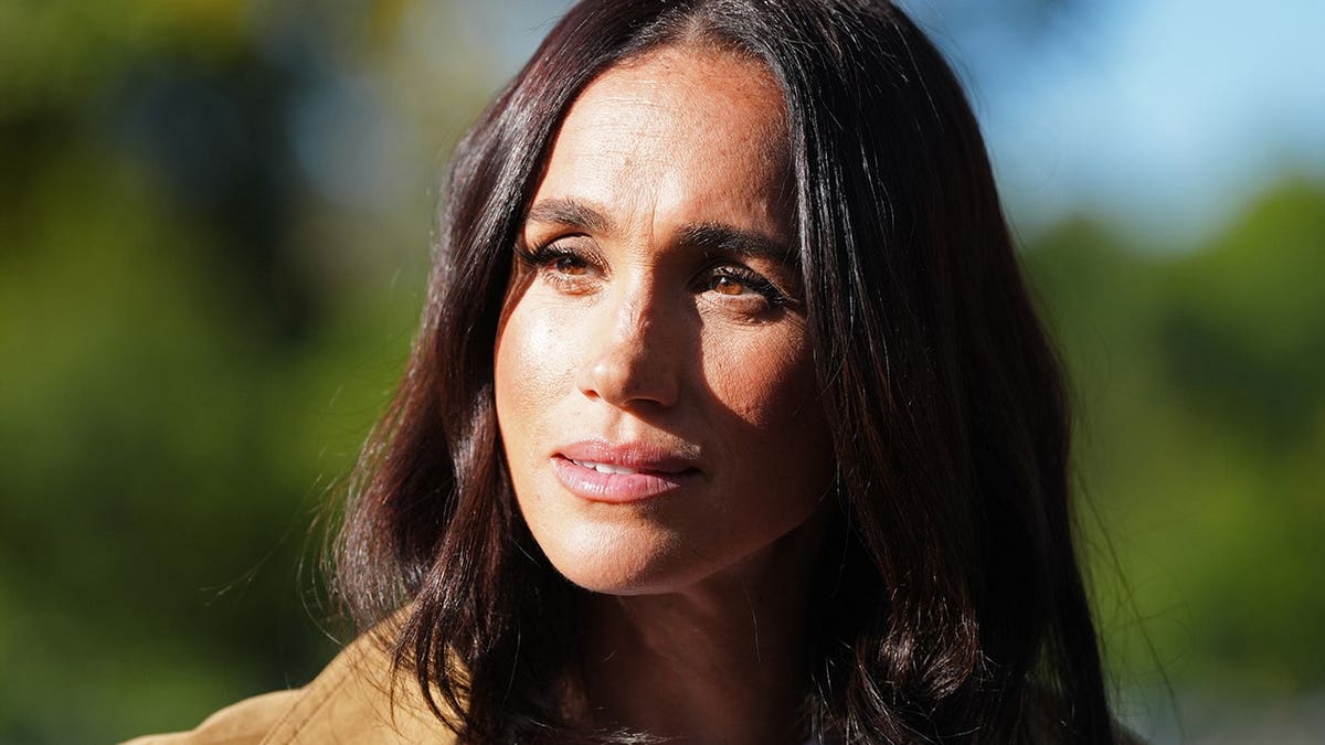 Meghan, Duchess of Sussex, walking during the Scar Tree Walk in Melbourne, Australia