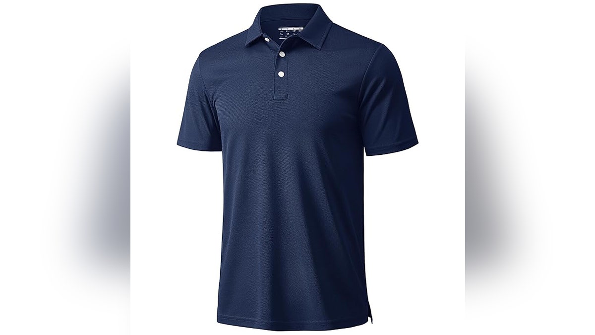 Sport this soft, breathable polo to work or on the golf course.